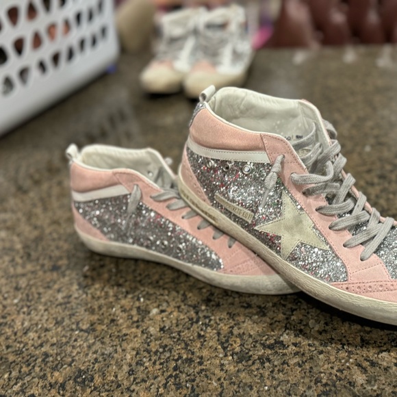 Like new limited addition midstar pink glitter golden goose size 41 540/571 - Picture 8 of 8